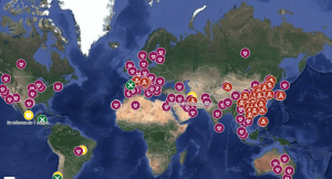 mapa de google maps coronavirus en el mundo